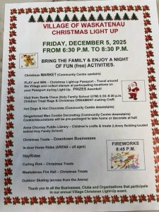Village of Waskatenau Christmas Light Up