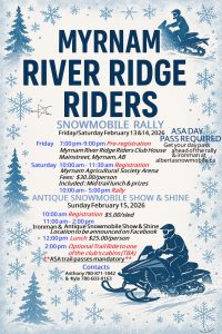 Myrnam River Ridge Riders Snowmobile Rally 2026