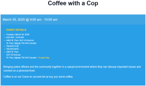 Coffee with a Cop in St. Paul