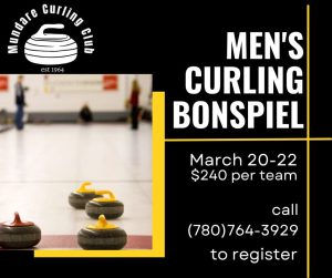 Mundare Curling Club Hosting Men’s Bonspiel