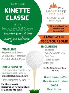 Smoky Lake Kinette Classic Golf Tournament