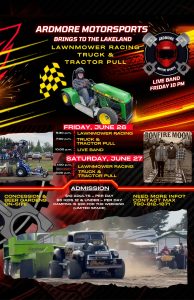 Ardmore Motorsports brings Lawnmower Racing and Truck & Tractor Pulls