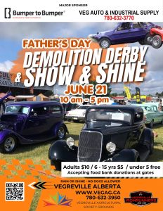 Vegreville Father’s Day Demolition Derby & Show & Shine