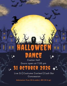 Halloween Dance at Caslan Hall